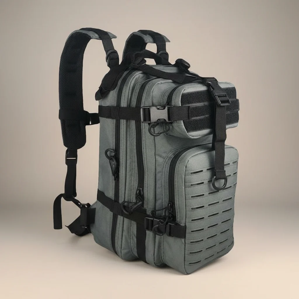 Sac a dos militaire 30l tactique 1000d souple - Vue 6 - Sac a Dos Militaire