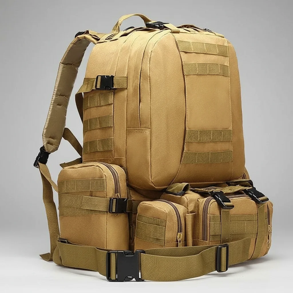 Sac a dos militaire 50l modulable et tactique - Vue 2 - Sac a Dos Militaire