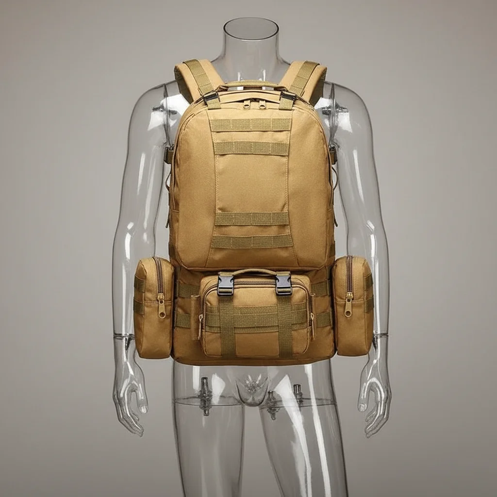 Sac a dos militaire 50l modulable et tactique - Vue 5 - Sac a Dos Militaire