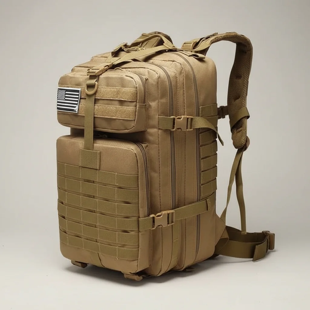 Sac a dos militaire 50l tactique étanche - Vue 3 - Sac a Dos Militaire