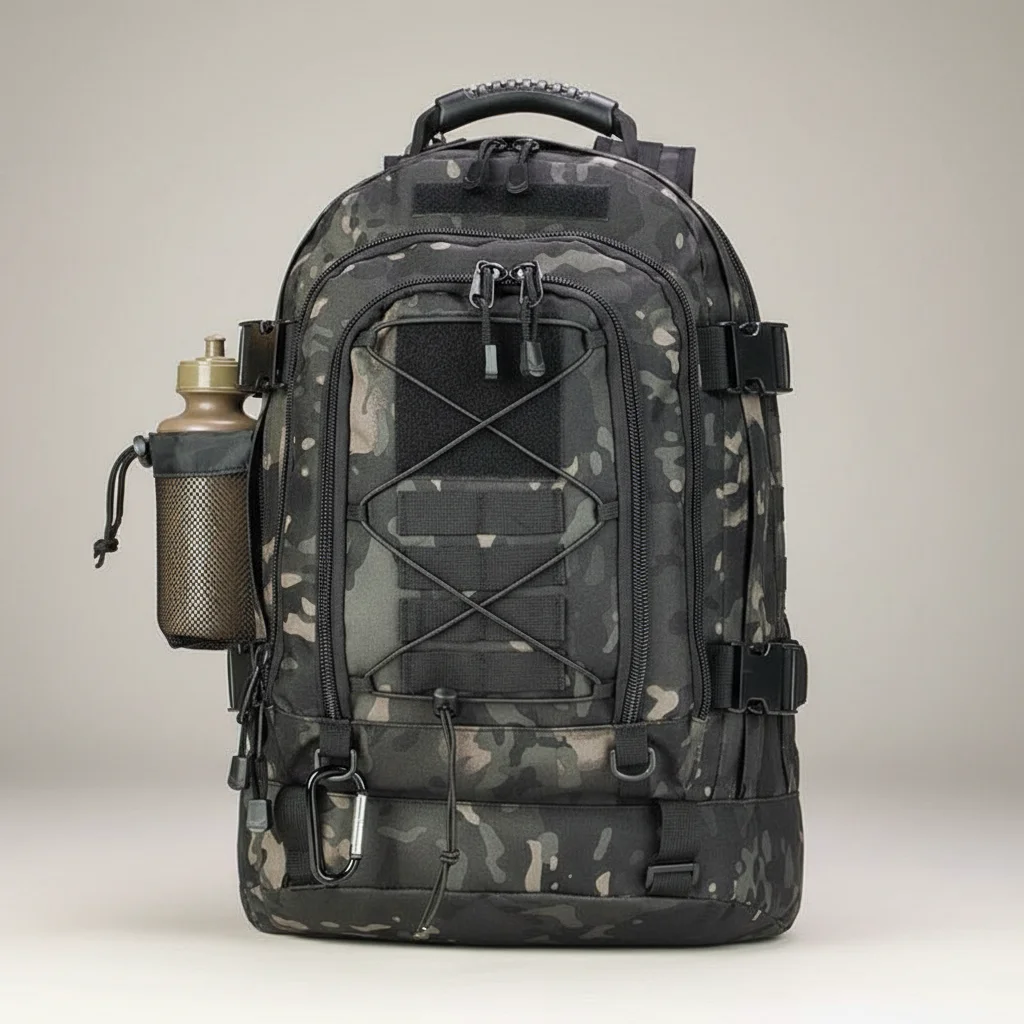 Sac a dos militaire 60l tactique multicam noir - Vue 1 - Sac a Dos Militaire