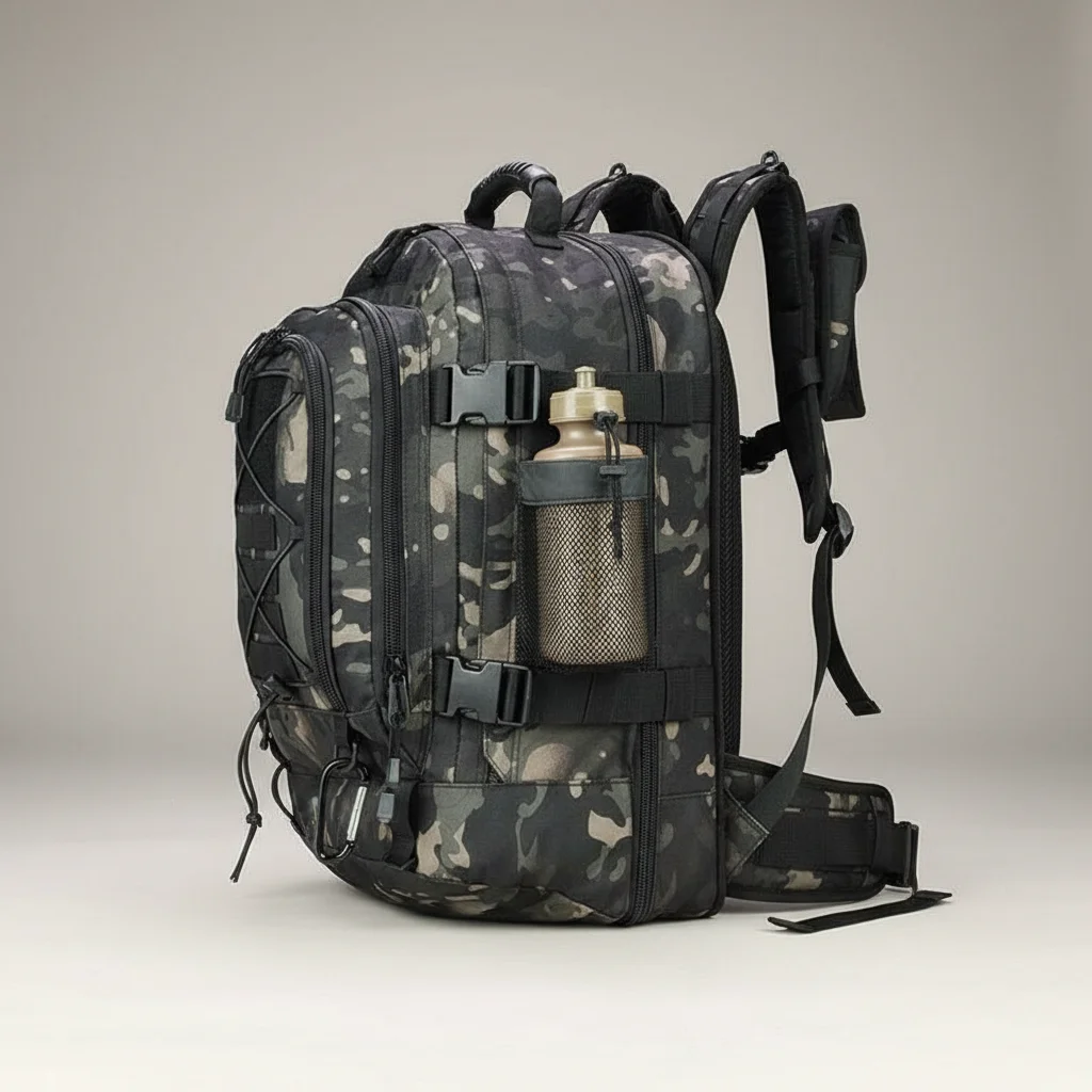 Sac a dos militaire 60l tactique multicam noir - Vue 2 - Sac a Dos Militaire