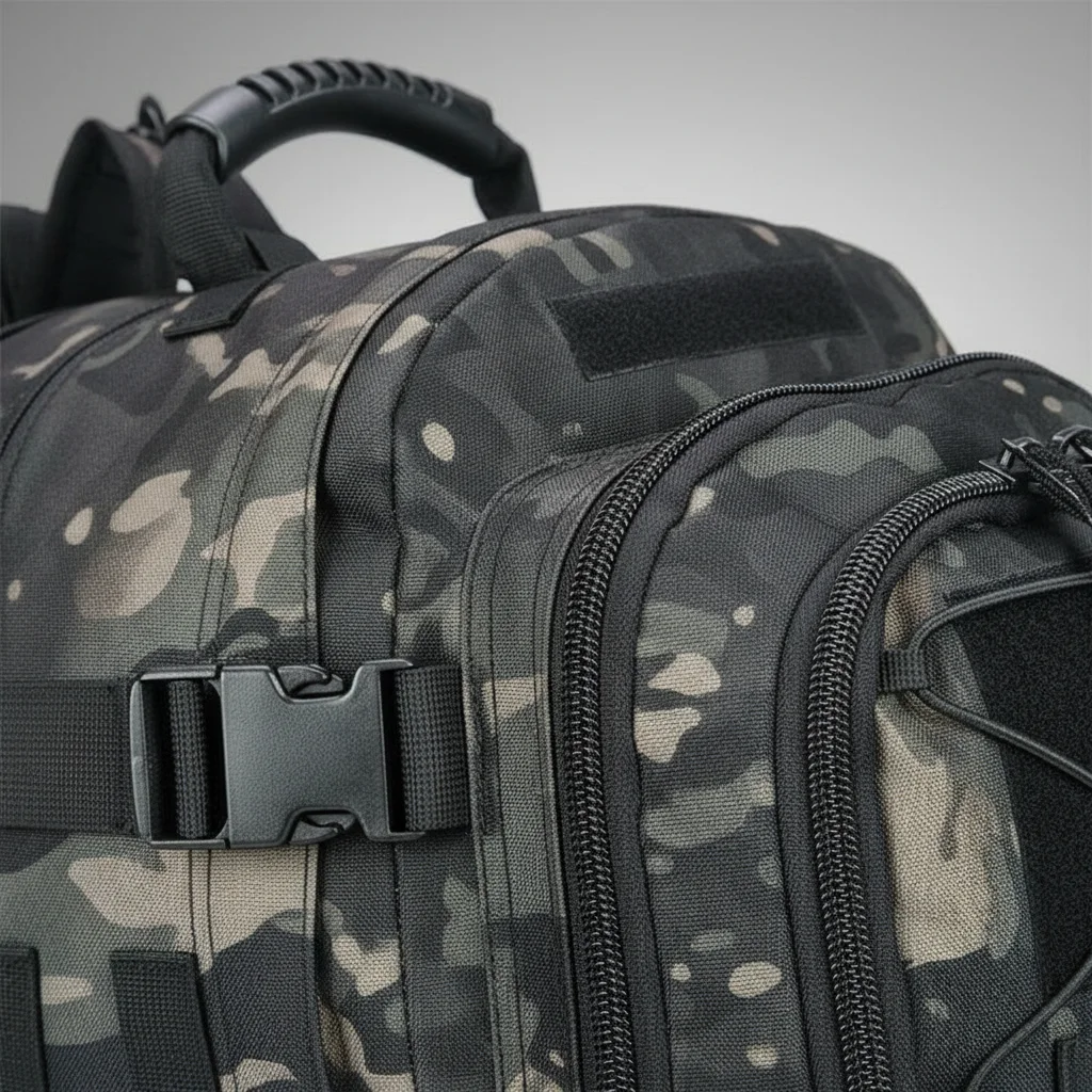 Sac a dos militaire 60l tactique multicam noir - Vue 4 - Sac a Dos Militaire