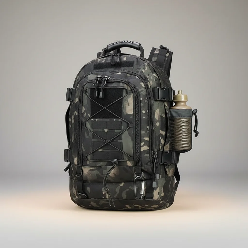 Sac a dos militaire 60l tactique multicam noir - Vue 6 - Sac a Dos Militaire