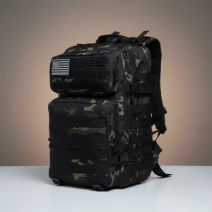 Sac a dos militaire tactique 50l multicam noir - Vue 1 - Sac a Dos Militaire