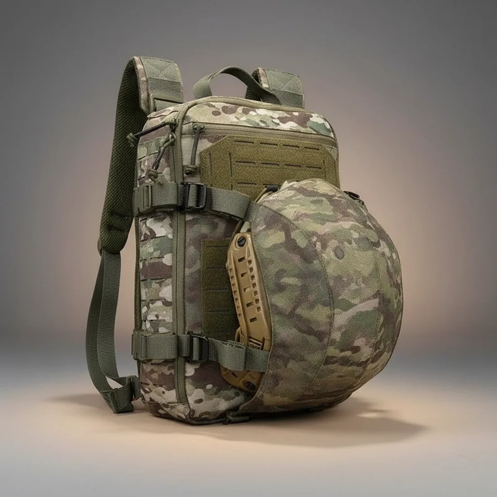Sac a dos militaire tactique porte casque molle - Vue 3 - Sac a Dos Militaire